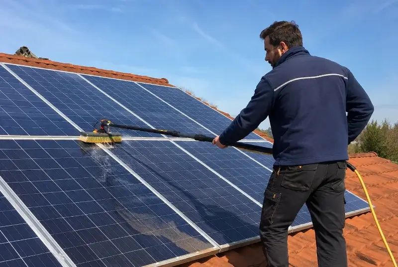 Nettoyage et entretien de panneaux solaires à Écuillé
